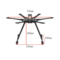 QWinOut 550 Hexa Frame Kit with Landing Gear Compatible with 9-10inch Propellers For DIY RC Multicopter Heli Multi-Rotor Parts