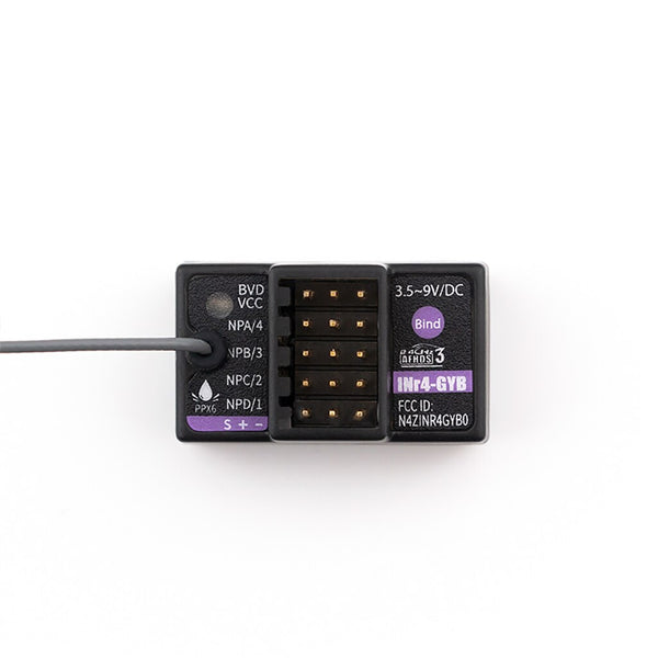 FlySky INr4-GYB NB4 Built-In Gyroscope Function Receiver Supports AFHDS 3 Transmitters For RC Car Model