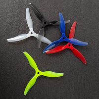 GEMFAN 10Pairs Floppy Proppy F5135 5.1inch Foldable 3-Paddle Propeller for FPV Freestyle Long Range Racing Drones