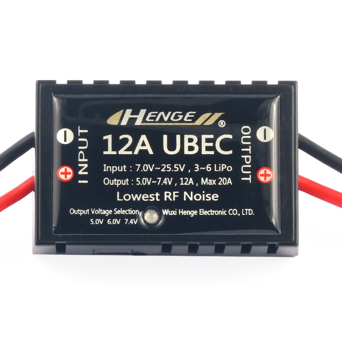 Bec Switch HENGE 12A UBEC Switch Mode BEC Voltage Stabilizer Output 5V / 6V / 7 ...