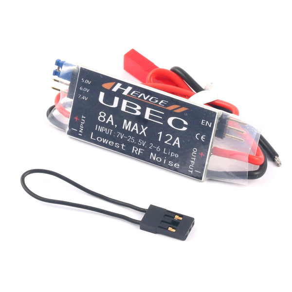 HENGE 8A UBEC Output 5V / 6V 6A / 8A Max 12A Inport 7V-25.5V 2-6S Lipo / 6-16 cell Ni-Mh Input Switch Model BEC for RC Drone