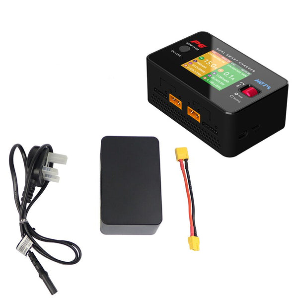 HOTA P6 DC600W 15AX2 DC Dual Channel Smart Charger Discharger for Lipo LiIon NiMH Battery RC Parts W/ Mobile Service Charging