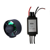 High Speed 155 60KV 24V-48V 800W Underwater Thruster Brushless CCW Motor 140mm 130N Propulsion 80A ESC 8-60V For Robot Boat