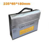 QWinOut 215x155x115mm Fireproof RC LiPo Battery Portable Explosion-Proof Safety Bag Safe Guard Charge Sack With Handle
