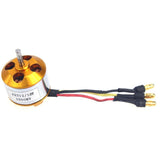 QWinOut 4 Pcs A2212 1000KV Brushless Outrunner Motor W/ Mount with 12 Pairs 3.5MM Banana Plug ( Male and Female) Soldered