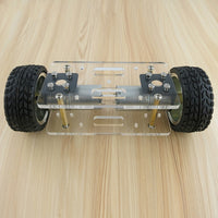 Feichao Acrylic Plate Car Chassis Frame Self-balanced Two-drive 2 Wheel 2WD DIY Robot Kit 176*65mm Invention Toy F23639