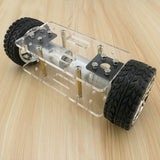 Feichao Acrylic Plate Car Chassis Frame Self-balanced Two-drive 2 Wheel 2WD DIY Robot Kit 176*65mm Invention Toy F23639