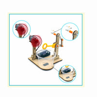 QWinOut DIY Assembly Toy Wooden Puzzle Bubble Making Machine Physics Toy Mechanical Kit STEAM Toys