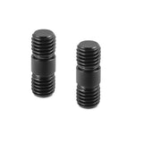 M12 Threaded Anti-drop Pipe Cap 4Pcs / 2x Rod Extension Connectors for Dia 15mm Tube DSLR Camera Support Rail System Accessories