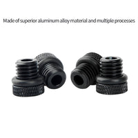 M12 Threaded Anti-drop Pipe Cap 4Pcs / 2x Rod Extension Connectors for Dia 15mm Tube DSLR Camera Support Rail System Accessories