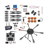 QWinOut Q705 Helicopter DIY RC Racing Drone Kit AT9S/FS-i6/AT10 Remote Control APM /PIX Flight Control 40A ESC Aircraft RTF