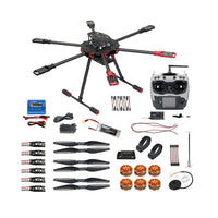 QWinOut Q705 Helicopter DIY RC Racing Drone Kit AT9S/FS-i6/AT10 Remote Control APM /PIX Flight Control 40A ESC Aircraft RTF