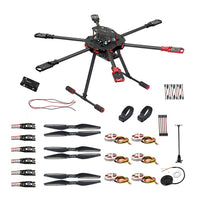 QWinOut Q705 Helicopter DIY RC Racing Drone Kit AT9S/FS-i6/AT10 Remote Control APM /PIX Flight Control 40A ESC Aircraft RTF