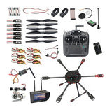 QWinOut Q705 Helicopter DIY RC Racing Drone Kit AT9S/FS-i6/AT10 Remote Control APM /PIX Flight Control 40A ESC Aircraft RTF