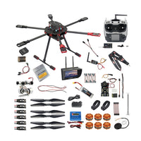 QWinOut Q705 Helicopter DIY RC Racing Drone Kit AT9S/FS-i6/AT10 Remote Control APM /PIX Flight Control 40A ESC Aircraft RTF