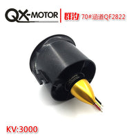 QX-MOTOR QX 70mm QF2822 3000KV Brushless Motor EDF Ducted 6-Rotor Fan Motor Balance Tested for Jet RC AirPlane
