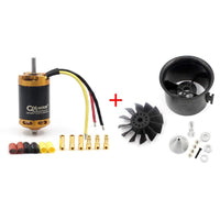 QX-Motor 70mm Ducted Fan 12 Blades EDF QF2827 3800KV Brushless Motor For RC Drone Model Parts