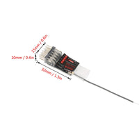 RadioLink Smallest Receiver R6DS RX PPM PWM SBUS Output 2.4G 6CH 3ms Response for FPV Drone Helicopters AT9 AT9S AT10 F18740