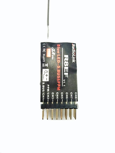 Radiolink R8EF Récepteur RC 2,4 GHz SBUS/PP/PW 8 canaux grande portée Radiolink R8EF Récepteur RC 2,4 GHz SBUS/PP/PW 8 canaux grande portée
