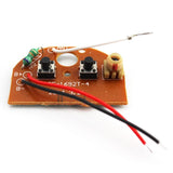 Feichao Remote Transmitter Receiver Board 2CH 27MHZ with Antenna for DIY RC Car Robot