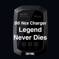 SKYRC B6NEX AC 50W/DC 200W Intelligent Balance Charger BT 5.0 with 2.4 inch VA Display for 1-6S Cell Li-ion or LiPo Batteries