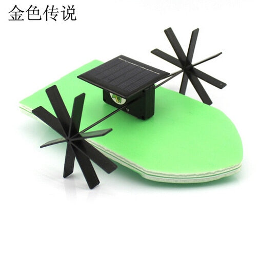 Feichao Solar Toy Powered Boat No.3 Kit DIY Ship Model Puzzle Handmade Material Spare Parts RC Accessory for Science Education F19139