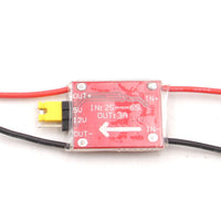 QWinOut UBEC 5V/12V 3A BEC 2-6S Lipo Input 5V/12V BEC Step-down Output Receiver Image Transmission Power Supply For RC FPV Drone