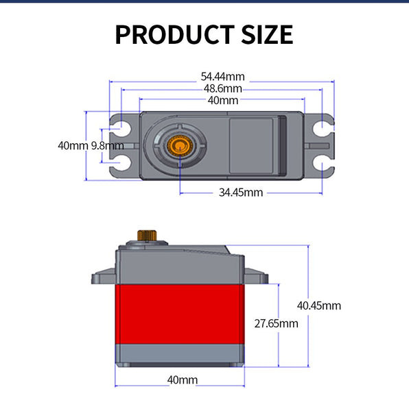 Waterproof Digital Servo 90/120/180/270/360 Degree RC Servo 12KG 20KG 25KG 30KG 35KG Full Metal Gear High Torque for Cars Robot