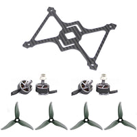 Xy-3 3.5inch Drone Frame Kit with 3520 3 Paddle Propellers 1507 Motor 1200TVL Camera DIY RC Quadcopter  Copter Model