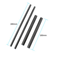 QWinOut Carbon Fiber T Type Quick Install Tall Landing Gear Skid for FPV Wheelbase 700MM RC Quadcopter Drone S550 X650 S680