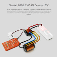 SKYRC Cheetah 60A Sensored ESC Brushless Motor Program Card Combo Power System For 1/10, 1/12  RC Car