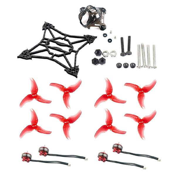 Happymodel Larva X FPV Racing Drone Accessory Kit Replacement Parts with Frame EX1103 7000kv Motors Canopy 2.5inch Props
