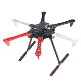 QWinOut F550 Drone Frame Kit 550mm Wheelbase 6-axle Quadcopter Airframe Kit with Landing Skid Gear Power Module for DIY Drone