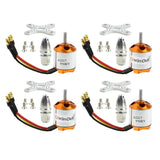 QWinOut 4pcs Motors A2217 950KV 1250KV 1500KV 2300KV Outrunner RC Brushless Motors For RC Aircraft DIY Drone