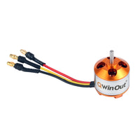 QWinOut A2212 930KV Brushless Outrunner Motor 15T with 3.5mm Male Banana Bullet for RC DIY Aircraft Multi-Copter Quadcopter Drone