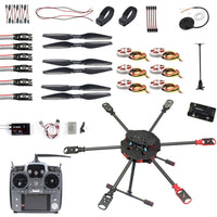 QWinOut Q705 Helicopter DIY RC Racing Drone Kit AT9S/FS-i6/AT10 Remote Control APM /PIX Flight Control 40A ESC Aircraft RTF