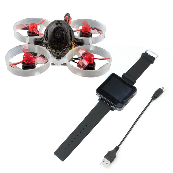 Happymodel Mobula6 1S 65mm Brushless Whoop FPV Racing Drone Mobula 6 BNF with 200RC FPV Wearable Watch