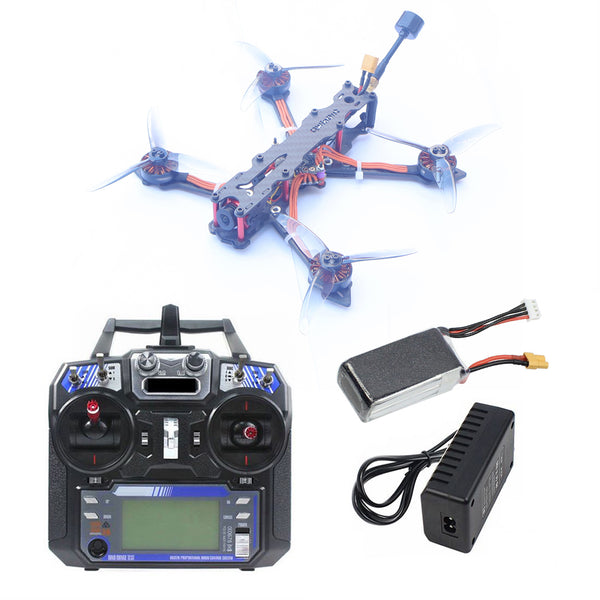 QWinOut F4-V2 4inch Four Axis Aircraft 178mm DIY RC FPV Drone with FLYSKY Remote Control F411 Flight Control 2900KV Motor