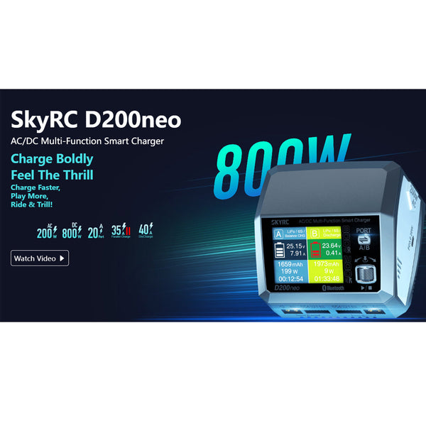 SKYRC Plastic D200neo AC/DC Multi-function Smart Charger Color X Intelligent Balanced Charger