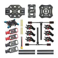 JMT X4 560mm Carbon Fiber FoldED Frame with Foldable /Non-foldable Landing Skid for RC Racer Quadcopter Aircraft Spare Parts