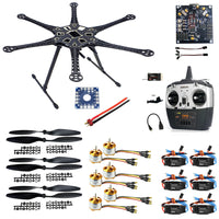 QWinOut S550 DIY RC Drone Kit KK Board+Upgrade Hexacopter 6-axle Frame Kit with Landing Gear +ESC+Motor+RX&TX+Propellers