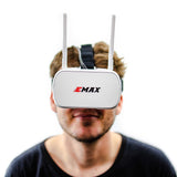 EMAX 5.8G 48CH Diversity FPV Goggles 4.3 Inches 480*320 Video Headset With Dual Antennas 4.2V 1800mAh Battery For Tinyhawk RC Drone FPV Racer