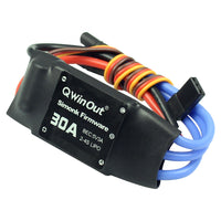 QWinOut RC A2212 10T 1400KV Brushless Motor+30A BEC  5V ESC+8045 8045R CW CCW Propeller + Male Power Connector Silicone 11.5CM Wire for DIY RC Plane Quadcopter Helicopter Aircraft