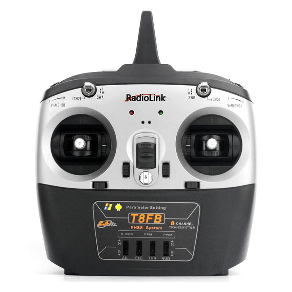 Radiolink T8FB 8CH RC Radio and Receiver R8EF 2.4GHz Remote Controller SBUS/PPM/PWM for Airplane Boat Car and More