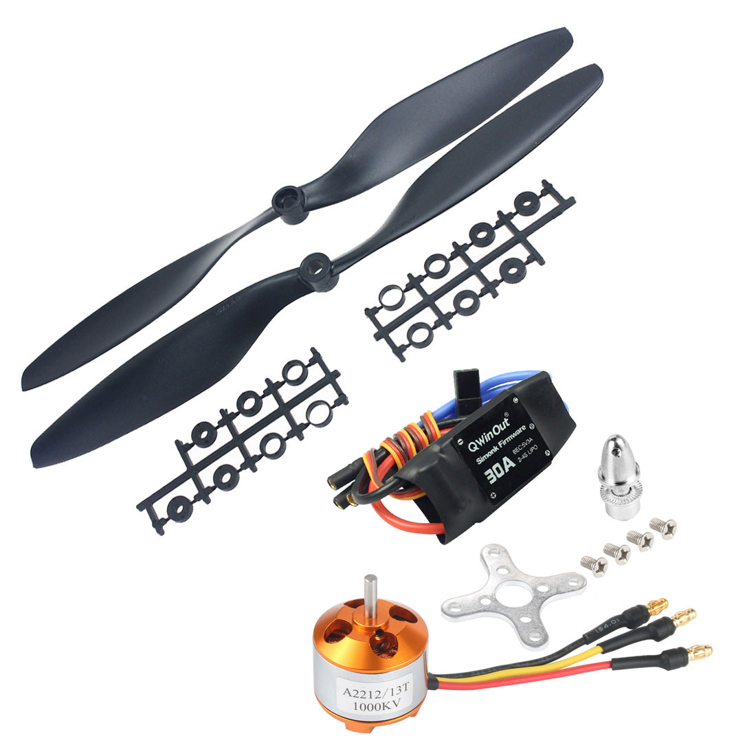 Moteur Brushless A2212 2200KV + ESC 30A - Pour Drone RC Quadcopter, Multicopter - 1 Set Complet