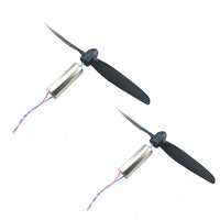 QWinOut 2pcs 720 Hollow Cup Motor with Propellers High Speed Strong Magnetic High Torque Brushed Motor DIY RC Toy Electric Model