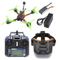 QWinOut JS4 4inch 175mm FPV Racing Drone 3-4S with FS I6 Remote Control F4 AIO Flight Controller RC Quadcopter Aircraft Model