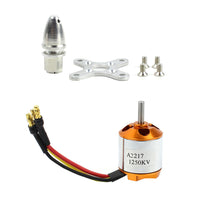 QWinOut A2217 950KV 1250KV 1500KV 2300KV Outrunner Brushless Motor 3-4S For RC Airplane Aircraft DIY Drone 6/7/8/9/10/11inch Props