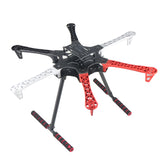 QWinOut F550 Drone Frame Kit 550mm Wheelbase 6-axle Quadcopter Airframe Kit with Landing Skid Gear Power Module for DIY Drone