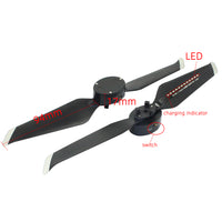 QWinOut LED Flash Paddle Light Propellers Editable Text for DJI MAVIC 2